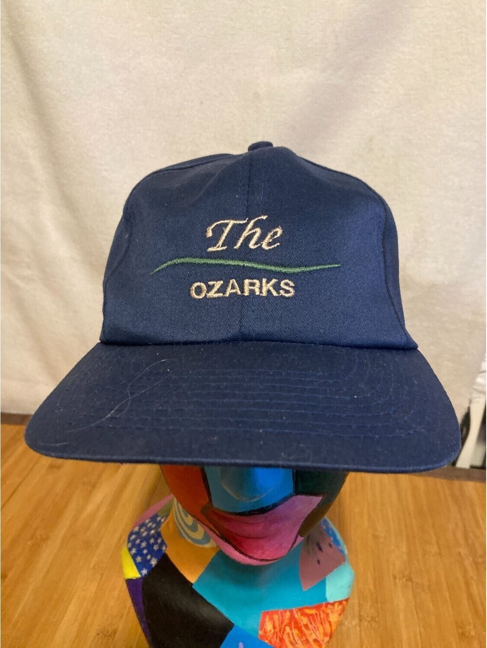 Vintage J Hats The Ozarks Missouri Souvenir Baseball Cap Navy Blue Snapback